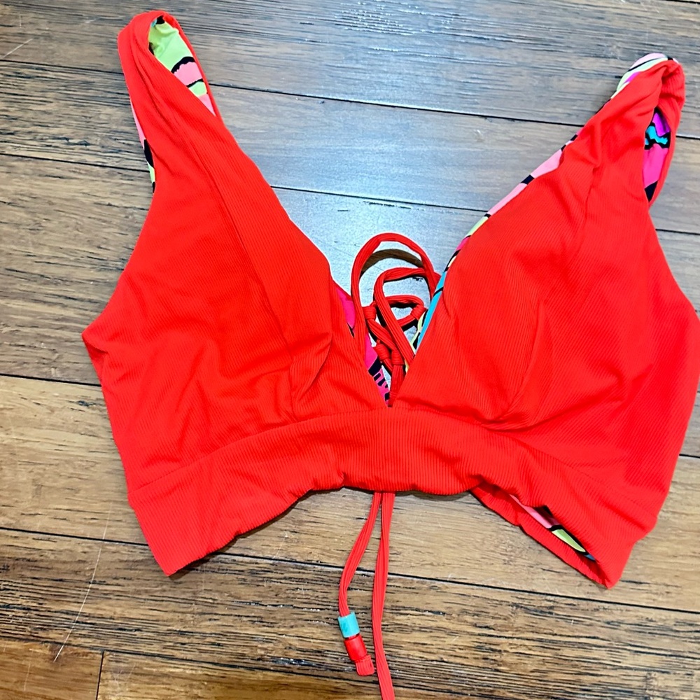Maaji Red Bikini Top